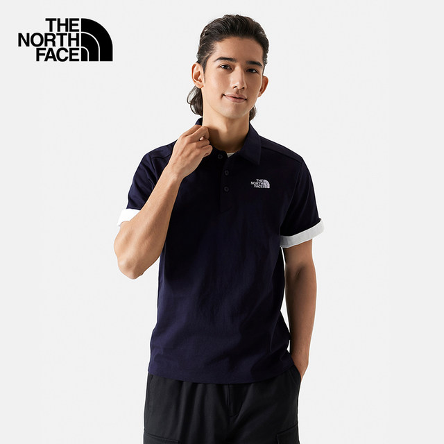 TheNorthFace ແຂນສັ້ນ Polo ຜູ້ຊາຍແລະແມ່ຍິງ breathable ນອກພາກຮຽນ spring ຮູບແບບໃຫມ່ 8AV3