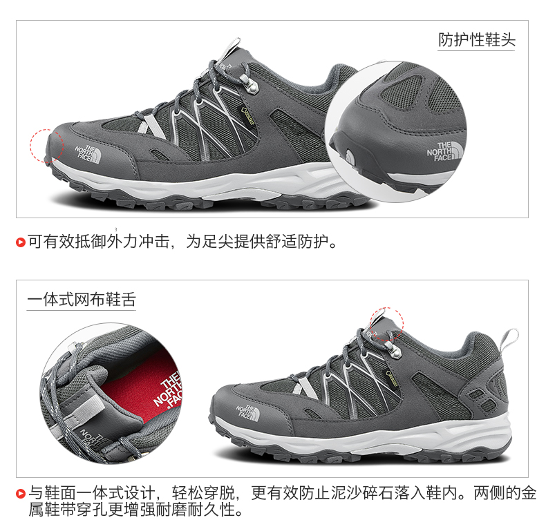 [Cổ điển] Giày đi bộ TheNorthFace North nam chống nước ngoài trời bám trên mới | CXY9 - Khởi động ngoài trời martin giày