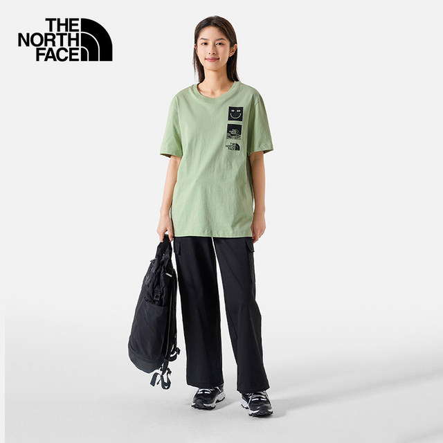 TheNorthFace North Face ເສື້ອທີເຊີດແຂນສັ້ນຄູ່ຜົວເມຍແບບ breathable ນອກພາກຮຽນ spring ຮູບແບບໃຫມ່ 8AUY