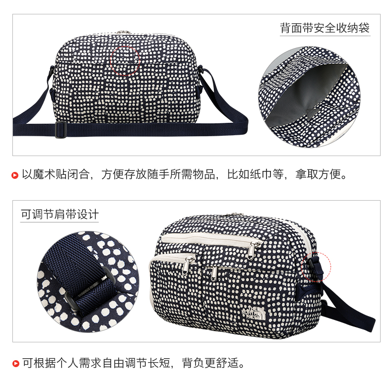 TheNorthFace Bắc mùa xuân và mùa hè mới trọng lượng nhẹ du lịch ngoài trời Unisex Shoulder Bag | 2SAL balo adidas chính hãng