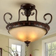 American Country Style Chandelier, Retro Glass Villa, Self-Built House, Living Room Main Light, Dining Room, Bedroom Lighting Fixtures