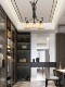 American Simple Retro Baide Wheat Ear De1058 Five-Eight-Head Environmentally Friendly Water-Based Paint Living Room Chandelier Wall Lamp