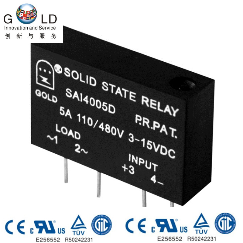Jiangsu Goetto Electric SAI4010D 480V10A small in-line single-phase solid-state relay communication