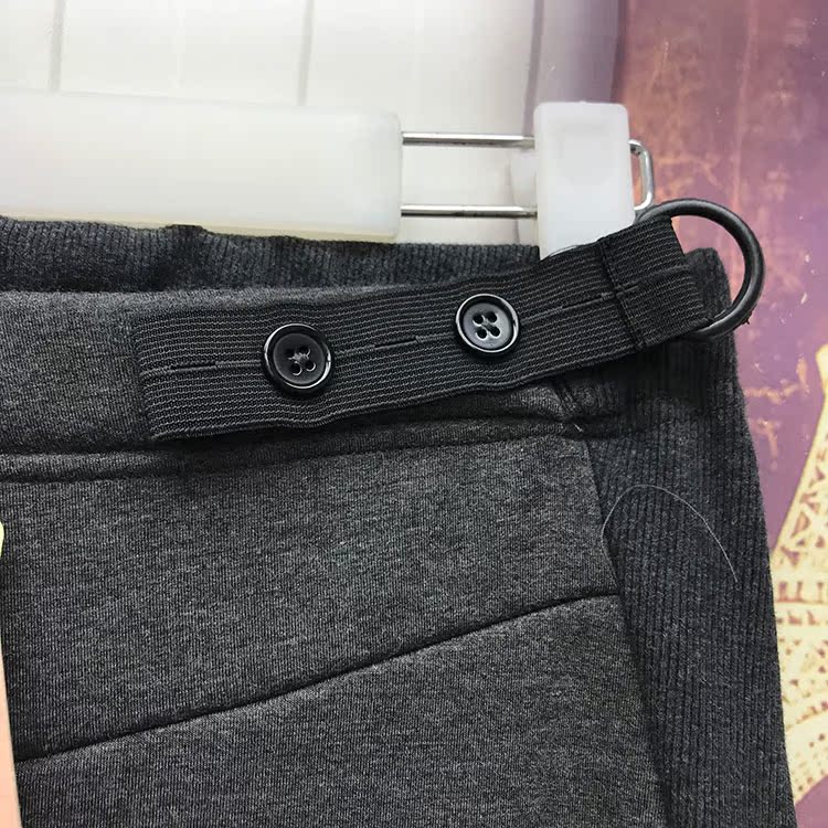 Bà bầu quần legging mùa đông 2018 mới cao eo có thể điều chỉnh nâng chân quần mặc cộng với nhung 322D5157 quần bầu baggy