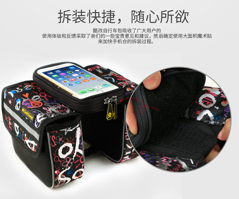 Sacoche pour vélo mixte COOLCHANGE - Ref 2211414 Image 27