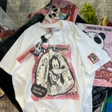 海外订单尾货~剪标撤回外贸夏季潮流重磅纯棉短袖T恤男女情侣上衣