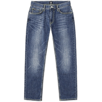 Lee24 early autumn new product 726 standard mid-waist straight five-pocket medium dark blue mens jeans LMB1007263QJ