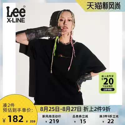 Lee XLINE 21 new product oversize loose multi-color women's short-sleeved T-shirt slim L439163RX
