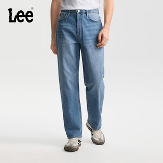【张凌赫代言】Lee26春夏新EasyRider761宽松阔腿牛仔裤中浅蓝男