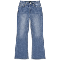 Lee24 spring and summer new product 427 standard high waist horn light blue womens light jeans cool pants casual trend