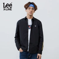 Lee nam 18 mùa xuân và mùa hè mới X-line màu đen dài tay áo L318863PSK11 áo sơ mi nam đẹp 2020