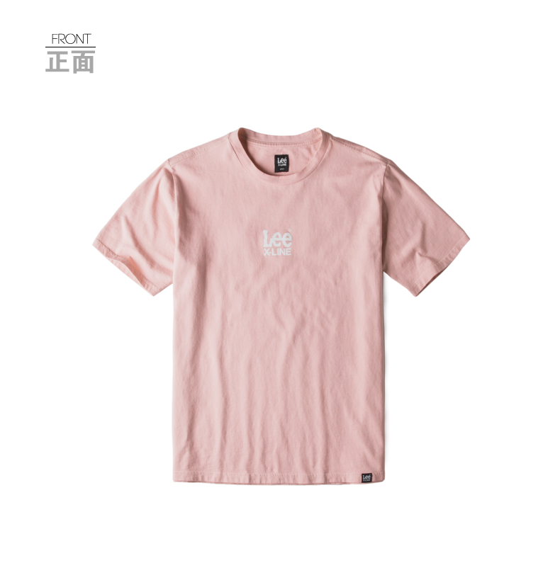 Lee nam 2018 mùa xuân và mùa hè mới X-LINE đỏ ngắn tay T-Shirt L319152LQ8MA