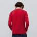 18 X-line Lee Men mùa xuân và mùa hè chữ màu đỏ in tay áo thun L318922LQ3WK