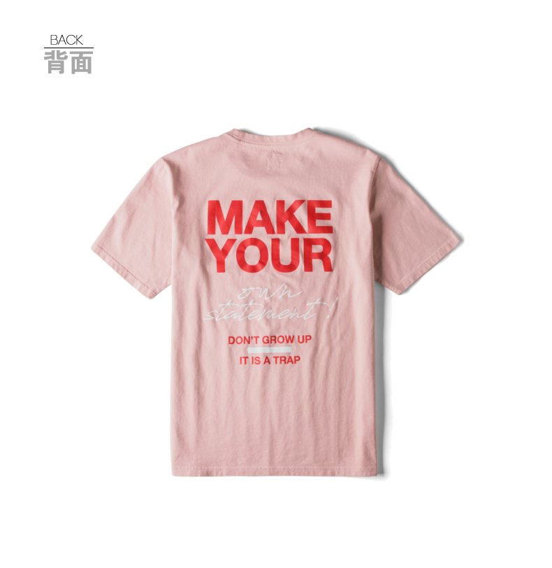 Lee nam 2018 mùa xuân và mùa hè mới X-LINE đỏ ngắn tay T-Shirt L319152LQ8MA