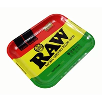 Аутентичный очень большой лоток для соломинки RAW, инструмент для ручной прокатки труб, рабочий поднос, железный поднос, поднос для расты, набор для курения, специальное предложение