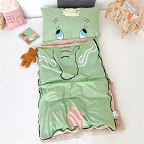ins winter baby child sleeping bag thickened warm rabbit plush sleeping bag removable cotton quilt