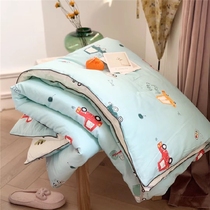 Machine washable 60s long staple cotton children Spring and Autumn quilt cartoon dinosaur car cotton antibacterial silkworm pupa class air conditioning quilt