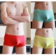 2 3 tải nam đồ lót băng lụa boxer siêu mỏng boxer gợi cảm eo thấp trong suốt thủy triều nam kích thước lớn