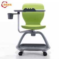 New enlarged 360-degree rotating writing board training chair with base high-end school teaching chair pulley conference chair