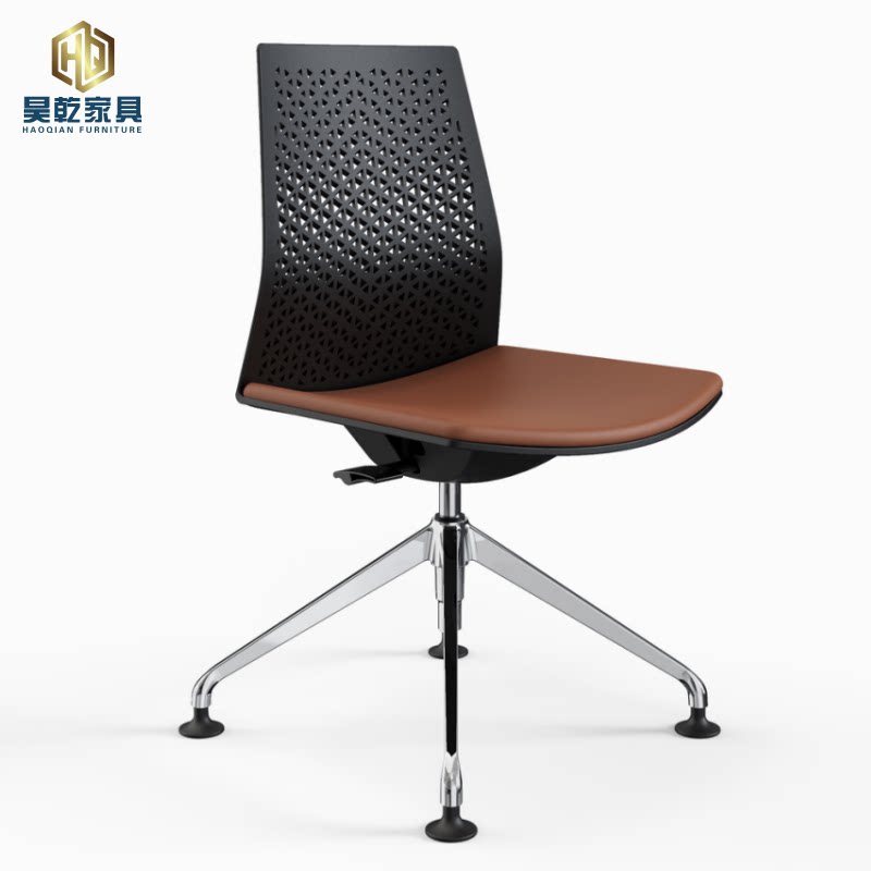 Armless torch computer chair business meeting chair staff training chair comfortable sedentary waist support office chair small reception chair