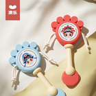 澳乐拨浪鼓婴儿可啃咬手抓握训练新生宝宝手摇益智儿童波浪鼓玩具