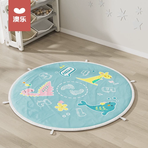 Круглая детская подушка для ползания, детский ковер без запаха для гостиной, игровой коврик для домашнего использования, увеличенная толщина