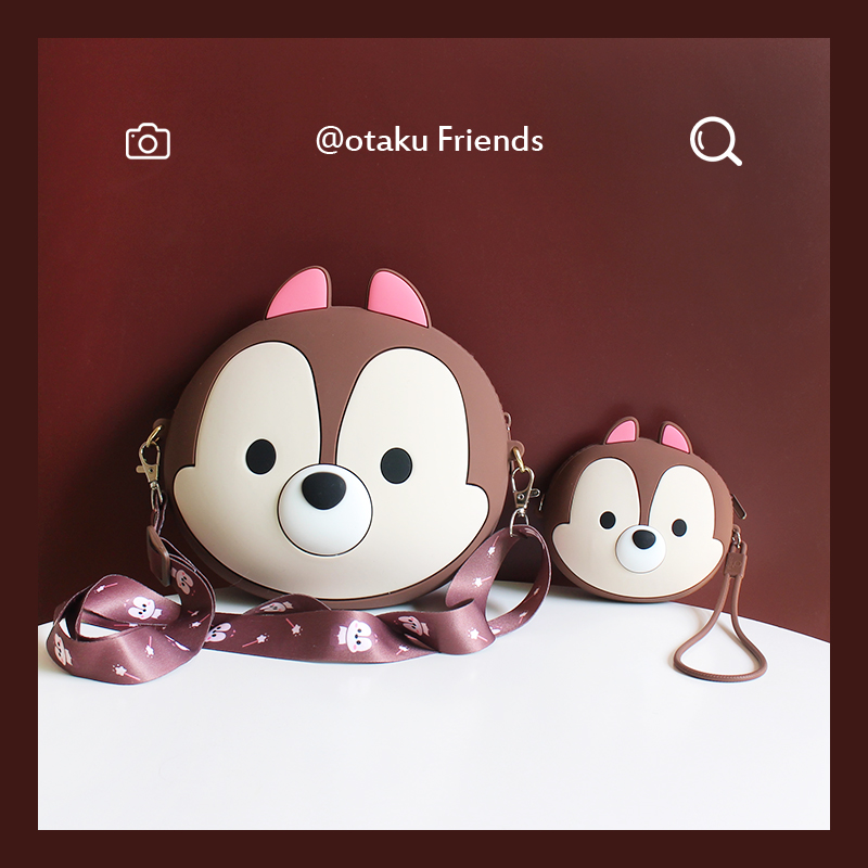 Spring New Cute Cartoon Small Round Bag Children Bag Silicone Gel Zero Wallet Women Cute Twill Bag small bag of students
