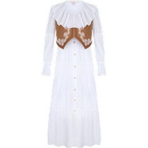 Zoya Weekend 24 Spring New V-neck Puff Sleeve Bohemian Vest Dress Two-piece Set EJWEAF54