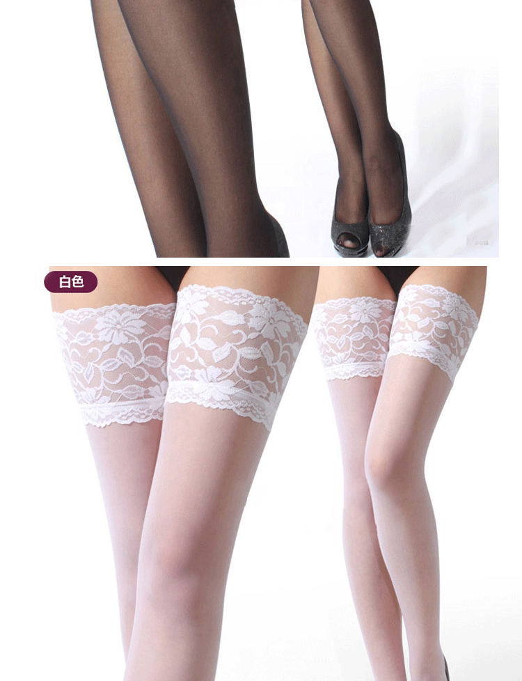 Mùa hè cảm giác nữ vớ cao vớ chống trượt silicone trơn ren vớ chống móc mỏng đùi đùi tất dài cho bé gái
