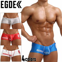 Made in Japan EGDE mens low waist boxers polyester spandex moisture absorption quick-drying elastic material REBOOT
