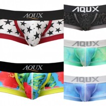 Group purchase made in Japan AQUX mens low waist knickers polyester spandex stretch material July multicolor