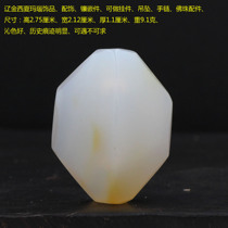 Liao Jin Xixia agate jewelry can be used as pendant insert pendant bracelet bead accessories