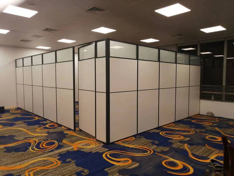 Office Screen Movable Partition Wall, Detachable Factory Workshop Movable Screen, Dental Clinic Partition with Door