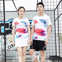 2019 spring summer new short sleeve badminton suit men and women couples set quick-dry tennis table tennis volleyball suit