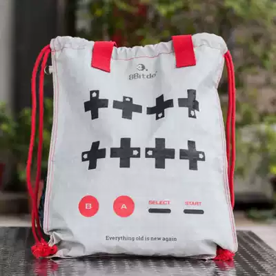 Eight hall contra bag drawstring shoulder and shoulder dual-use bag Unisex backpack Waterproof lightweight folding tote bag