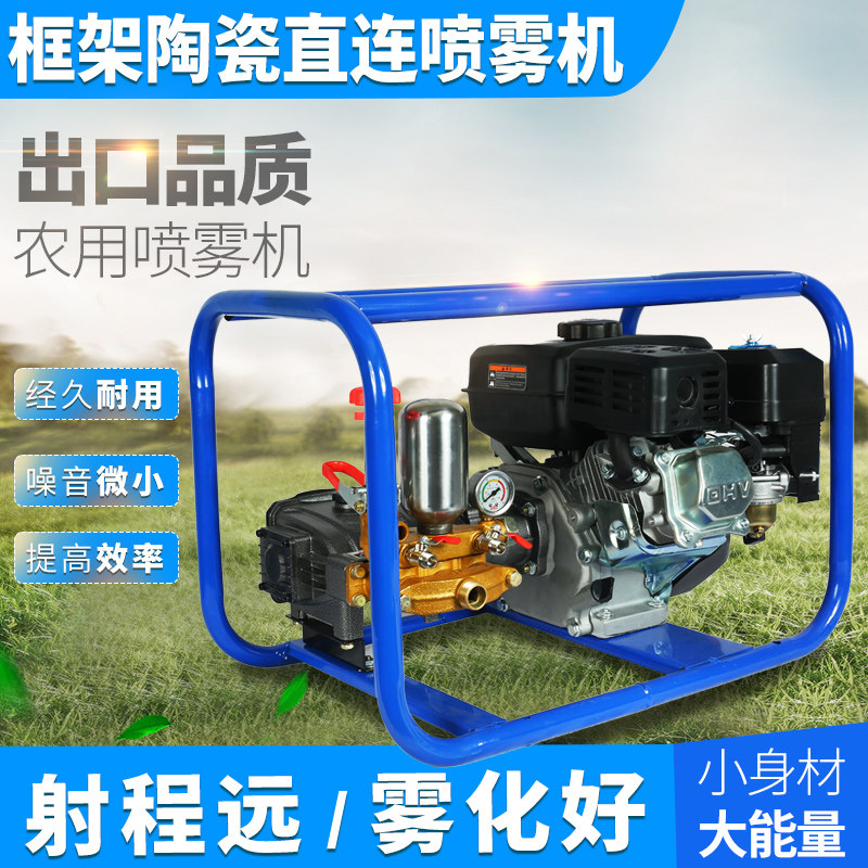 Petrol Engine Spray Drug Mechatronic Machine Sprayer Agricultural Spray Machine Plunger Pump Stretcher Type Straight Tandem Spray Pump Cleaner