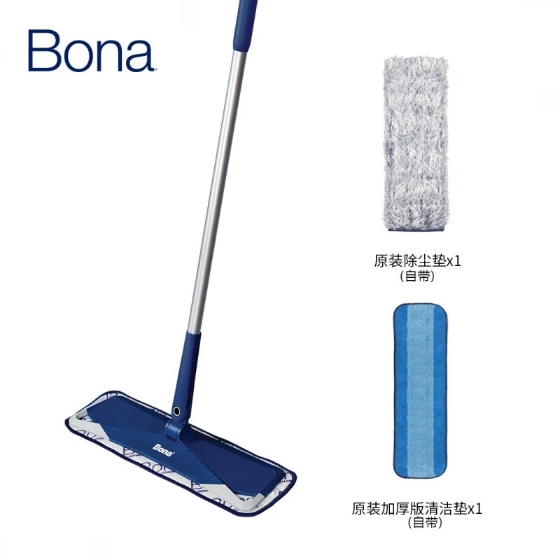Bona Swedish Microfiber Flat Mop_ Various Styles_ Dry and Wet Floor Mop for Lazy Cleaning