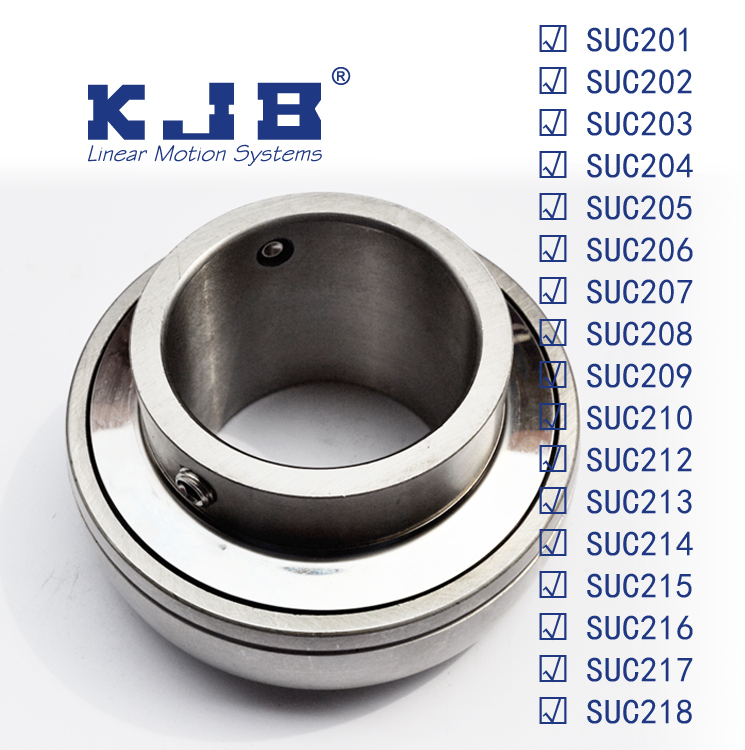 SUC201-218 outer spherical bearing 304 stainless steel adjustable heart anti-rust high temperature anti-corrosion factory direct sales