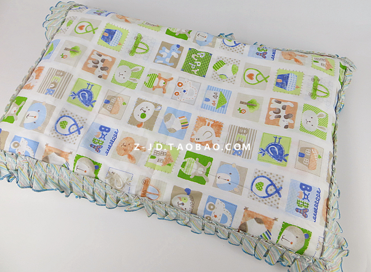 Lớn Yinghe Bé Bộ Đồ Giường Mẫu Giáo Chàng Trai và Cô Gái Trẻ Em Phim Hoạt Hình Dễ Thương Cotton Set Shaped Cổ Gối