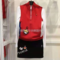 2019 Korea counter CASTELBAJA * Golf vest Long sleeve T-shirt short skirt suit female golf