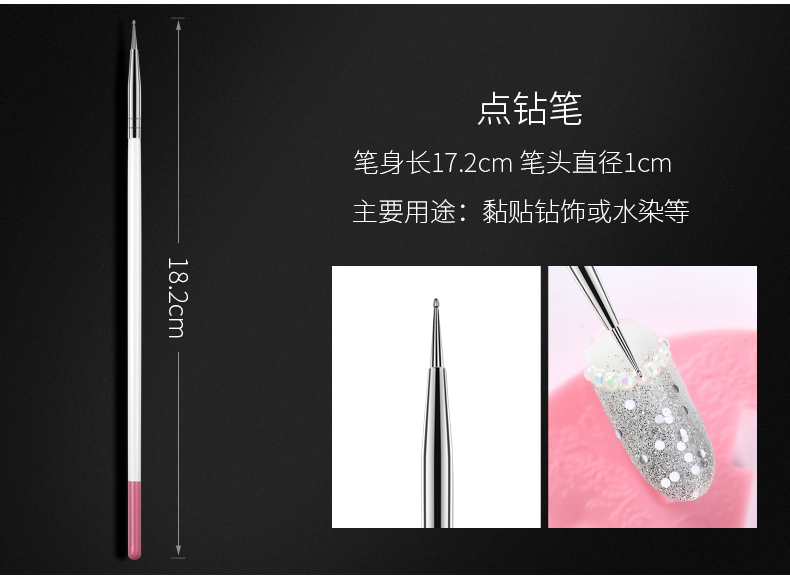 Công cụ cọ móng tay 15 bộ Bút vẽ Bút Liệu pháp Bút Kéo Bút Điểm Khoan Stroke Pen Gradient Pen Bộ hoàn chỉnh - Công cụ Nail đồ làm nail