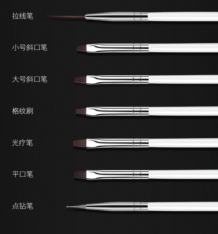 Công cụ cọ móng tay 15 bộ Bút vẽ Bút Liệu pháp Bút Kéo Bút Điểm Khoan Stroke Pen Gradient Pen Bộ hoàn chỉnh - Công cụ Nail