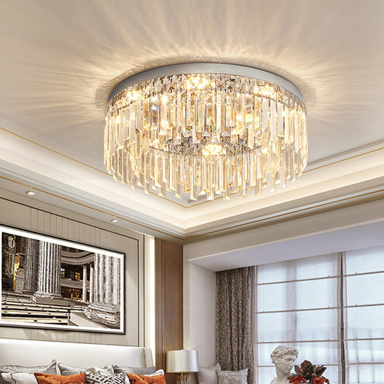 2023 New Crystal Ceiling Lamp Led Modern Simple Elegant Accessible Luxury Large Living Room Bedroom Dining Room Main Light