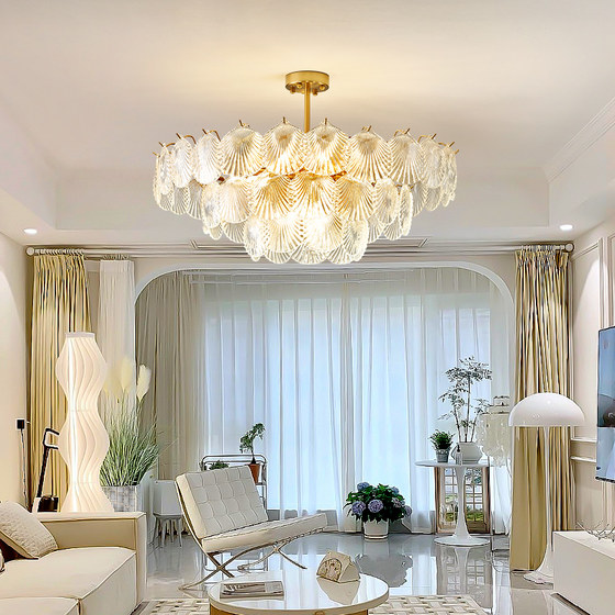 French-Style Minimalist Modern Led Crystal Glass Chandelier for Bedroom, Living Room, Dining Room, Study, Crystal Lamp, Led Lighting, Light Luxury