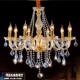 New Led Candle Crystal Chandelier Gold Transparent Crystal Lamp Simple European Style Accessible Luxury Elegant High-End