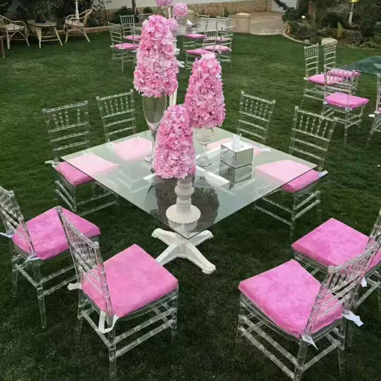 Factory Straight For Acrylic Transparent Crystal Bamboo Joints Chair Weddings Outdoor Lawn Wedding Dining Chair Resin Plastic Chair
