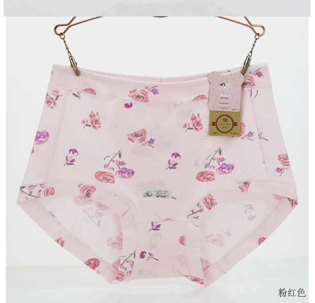 Tỷ phú đồ lót cỡ lớn nữ chất béo mm eo cao cotton in bông thoáng khí cô gái quần boxer mới đích thực quan lot su