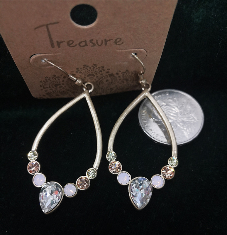 Original Foreign Trade Water Drop Imitation Opal Moonstone Blue Pink Crystal Matte Gold Bride Bridesmaid Wedding Dress Gown