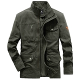 Хлопковая куртка, дорожный весенний плащ, для среднего возраста, свободный крой