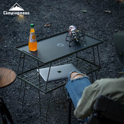 Корман на открытом воздухе Портативный складной стол Пикназ можно сшивать и перекрывать многопроцветанный почерневший BC Wind Iron Art Rack